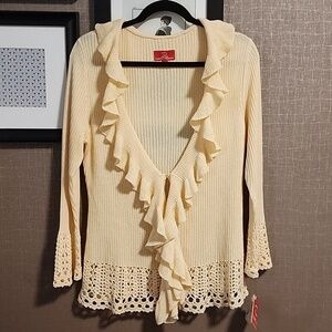 Oscar De La Renta Knit Cardigan